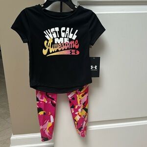 Under Armour girls legging set